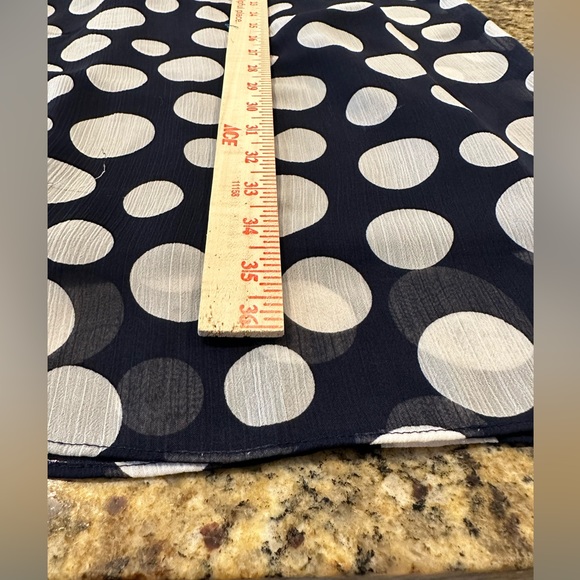 Prelude | Women’s Blue Polka-Dot Layer Dress, Lined, Sleeveless - Size 10 - Picture 12 of 12